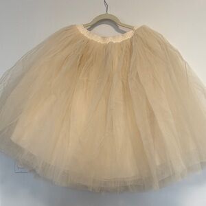 Elegant Cream Tulle Skirt